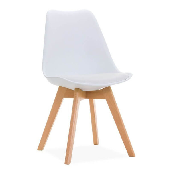 Sillas comedor plástico y madera
