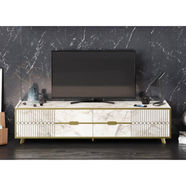 Mueble tv 180 cm blanco