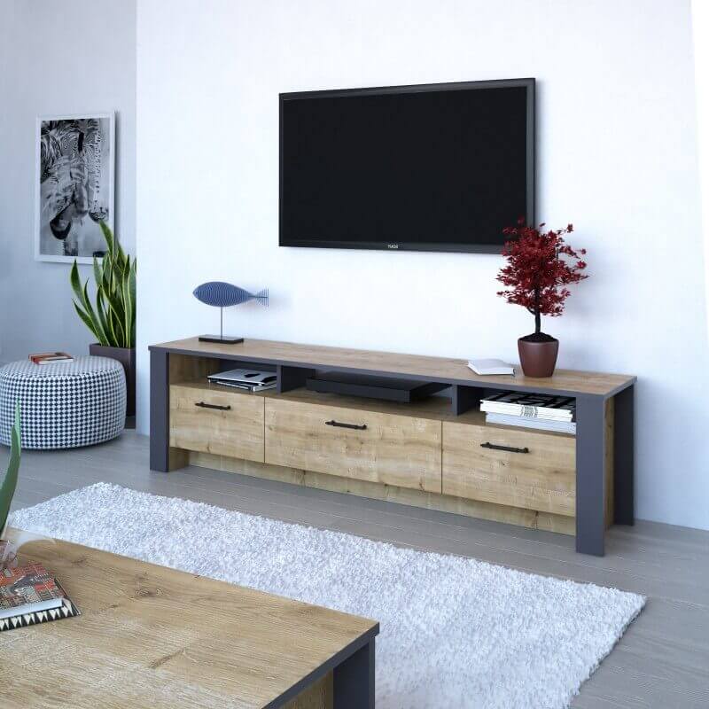 muebles de televisión de madera Muebles Confort