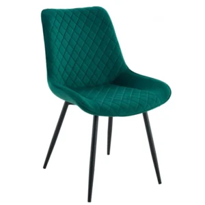 Silla cocina tapizada verde