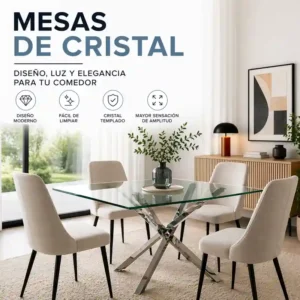 Mesas de cristal