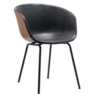 Sillon Tapizado Missouri 55 Negro Similpiel Sillón