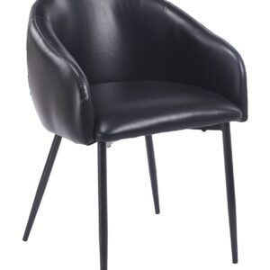 Sillon Tapizado Pelayo 56 Negro Similpiel Sillón