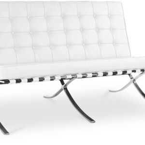 Sofa 2 Plazas Barna 152 Blanca Similpiel Sofá 2