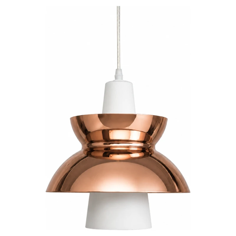 Lámpara de techo JÚPITER de metal bronce · tulipa metálica de color bronce